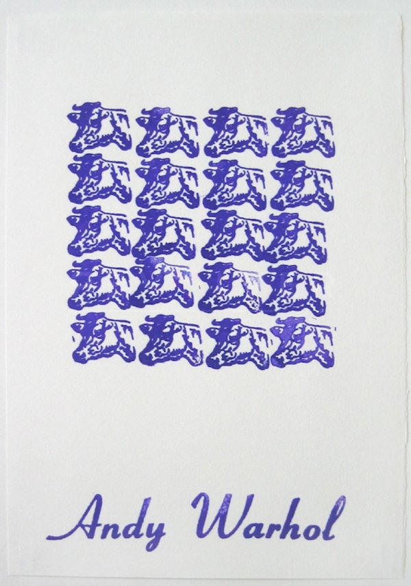 Purple Cows by Andy Warhol