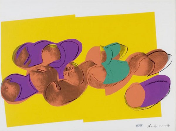 Space Fruit: Peaches 202 By Andy Warhol by Andy Warhol
