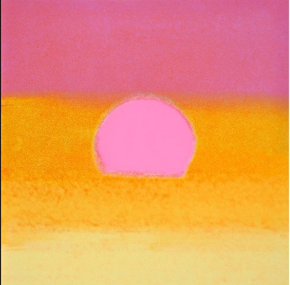 Sunset (unique) (pink/yellow) by Andy Warhol