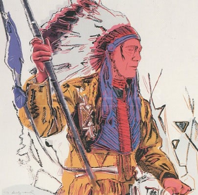 War Bonnet Indian (fs Ii.373) By Andy Warhol by Andy Warhol