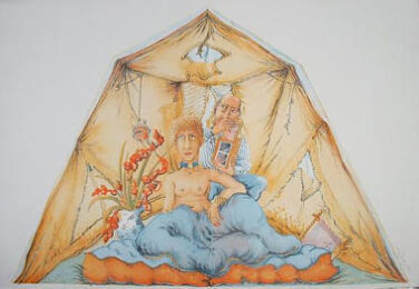 Anthony Green’s Tent And Mary Couzen Walker’s Box by Anthony Green at Pomegranate Fine Art