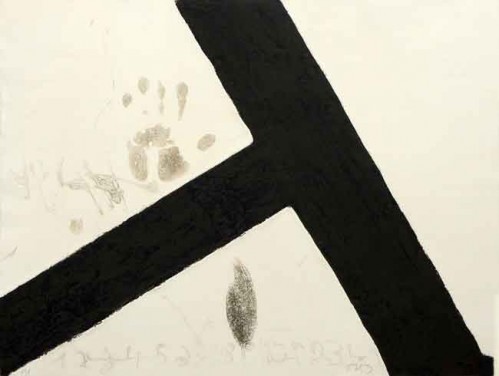 T Inclinada by Antoni Tapies