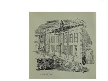 Armourers Hall by Edward Bawden at Brandler Galleries