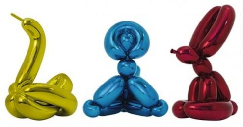 Balloon Animals – Swan, Monkey & Rabbit by Jeff Koons at Gregg Shienbaum Fine Art