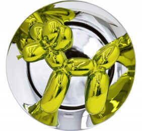 Balloon Dog (yellow) by Jeff Koons at Vogtle Contemporary