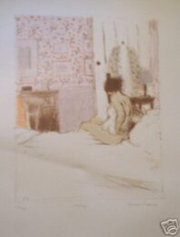 Bedroom by Bernard Dunstan at Brandler Galleries