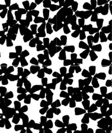Black And White Flowers On Paper by Donald Sultan at Gallery Har-El, Printers & Publishers
