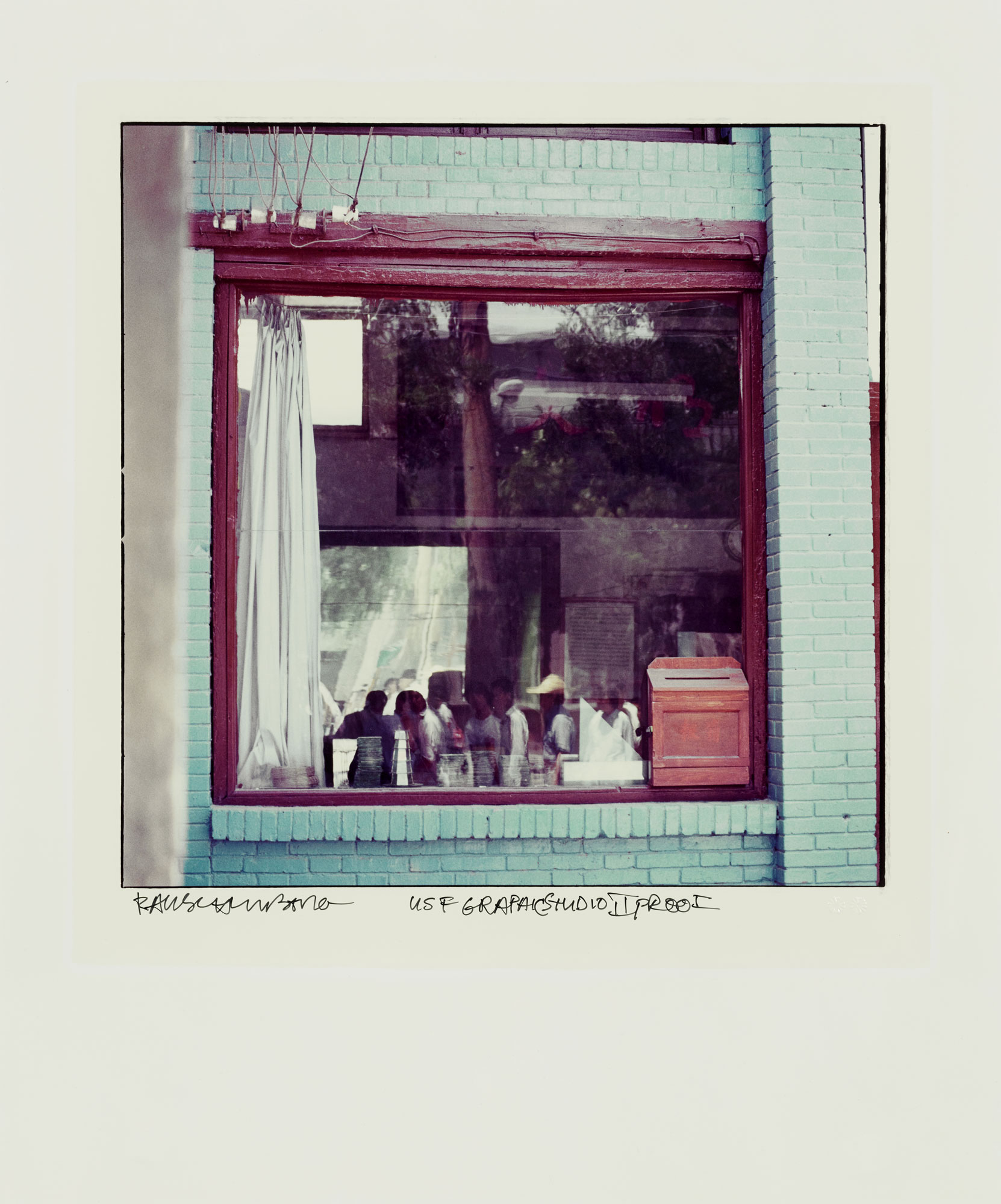 Blue Window by Robert Rauschenberg
