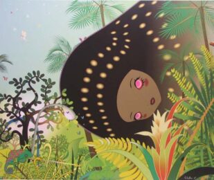 Building Head – Chameleon by Chiho Aoshima at Gregg Shienbaum Fine Art