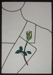 Buttonhole by Derrick Greaves at Pomegranate Fine Art