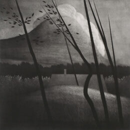 Camelback Mountian And Cloud by Robert Kipniss at ebo Gallery