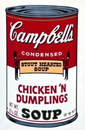 Campbell Soup ( Chicken ‘n Dumplings ) by Andy Warhol at Revolver Gallery