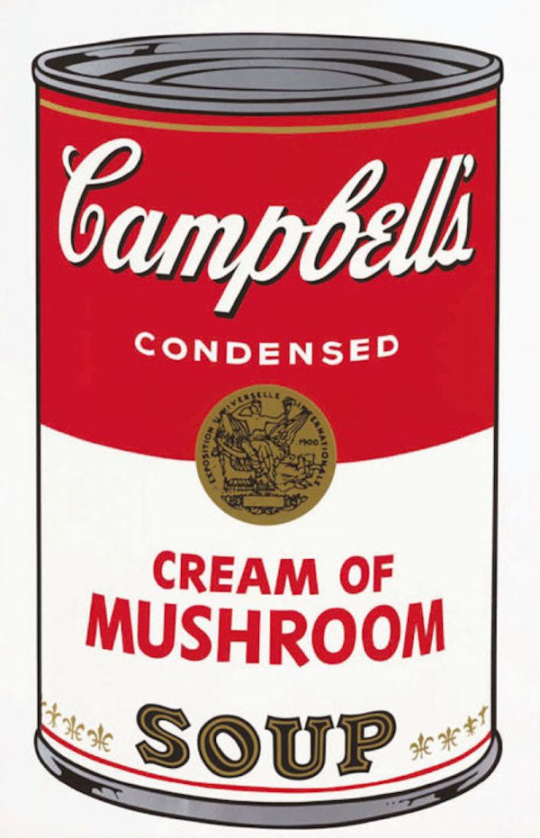 Campbell’s Soup I Cream Of Mushroom 53 by Andy Warhol