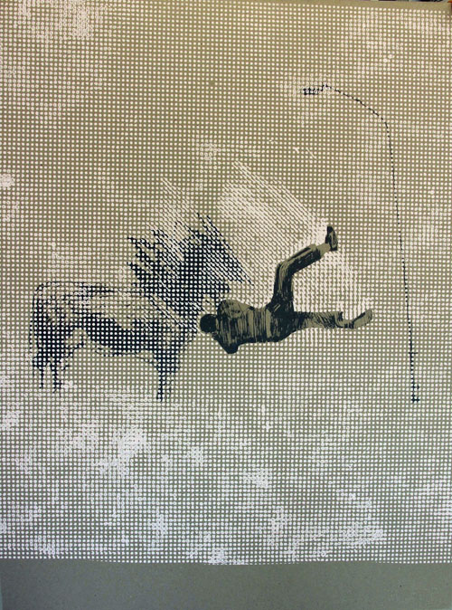 Falling Boy (grey) by Charming Baker