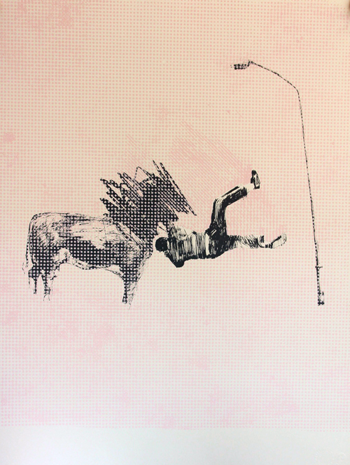 Falling Boy (pink) by Charming Baker