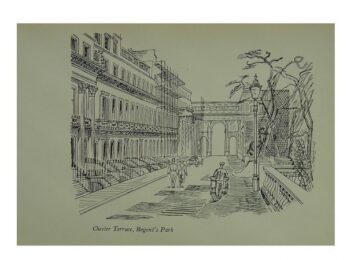 Chester Terrace Regents Park by Edward Bawden at Brandler Galleries