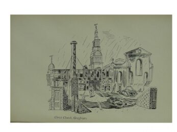 Christs Church Greyfriars by Edward Bawden at Brandler Galleries