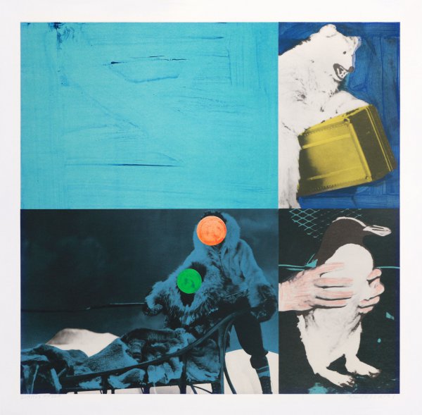 Cliché: Eskimo (blue) by John Baldessari