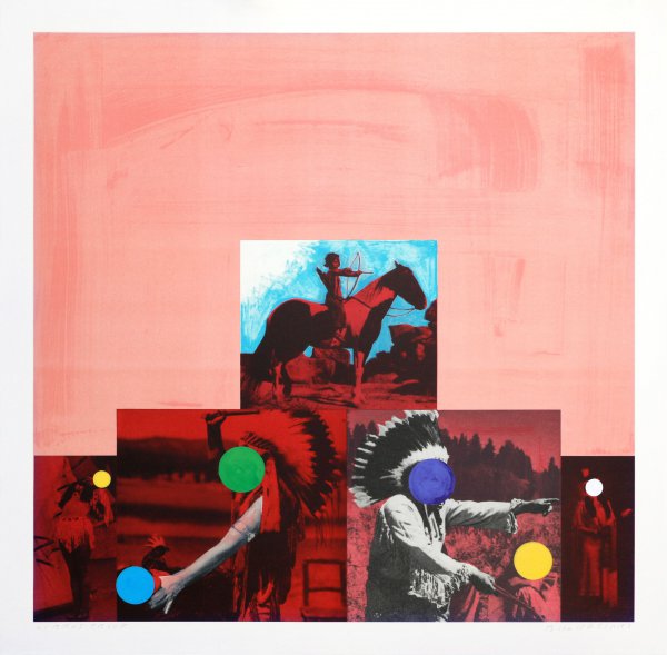 Cliché: North American Indian (red) by John Baldessari