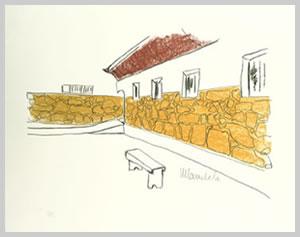 Court Yard by Nelson Mandela at Lieberman Contemporary