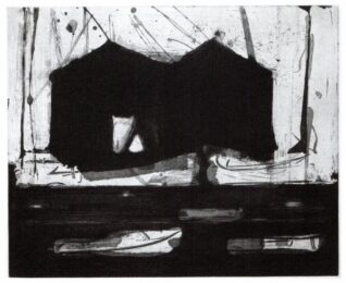 Dark Pier And Boats by Paul Resika at VanDeb Editions