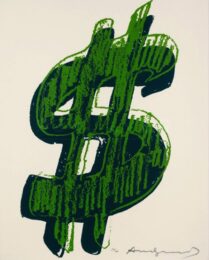 Dollar Sign, Green (fs Ii.278) by Andy Warhol at Revolver Gallery