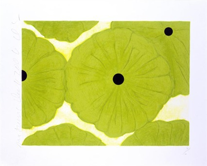Six Greens by Donald Sultan
