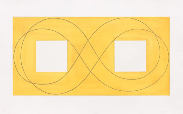 Double Square Frame I by Robert Mangold