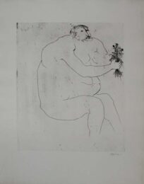 Drawings For The Iliad (complete Set Of Six Etchings) by Leonard Baskin at Sylvan Cole Gallery