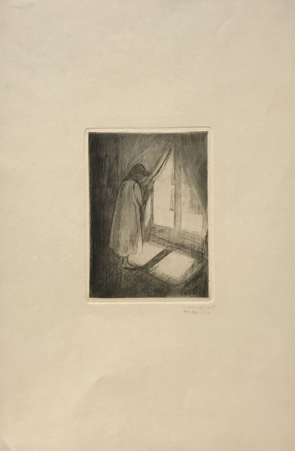 Piken Ved Vinduet (girl At The Window) by Edvard Munch