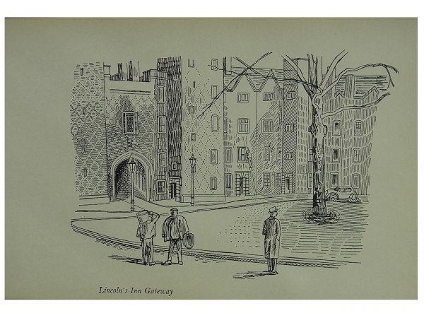 Lincoln’s Inn Gatehouse by Edward Bawden
