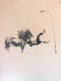 Falling Boy (pink) by Charming Baker at Lieberman Contemporary