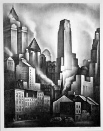 Financial District by Howard Cook at Harris Schrank Fine Prints