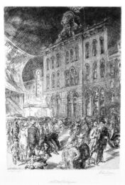 Fourteenth Street, The Wigwam by John Sloan at Harris Schrank Fine Prints