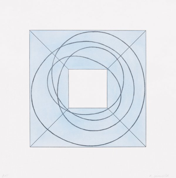 Framed Square With Open Center B by Robert Mangold