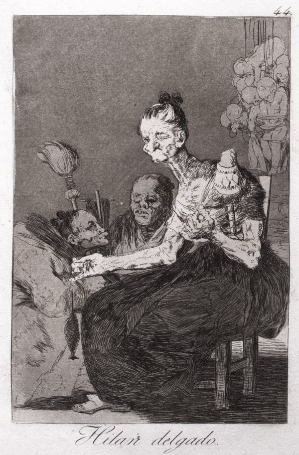 Hilan Delgado (they Spin Finely) by Francisco Goya