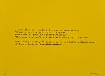 Gagosian by David Kramer at Lower East Side Printshop