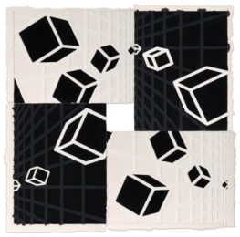 Genetic Space, Black And White #2 by Mel Bochner at Krakow Witkin Gallery