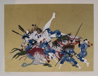 Genpei No. 13 – Last Day Of Kiso Yoshinaka by Hideo Takeda at Hanga Ten - Contemporary Japanese Prints