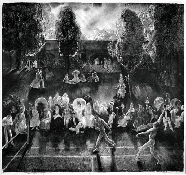 Tennis (Tennis Tournament) by George Bellows