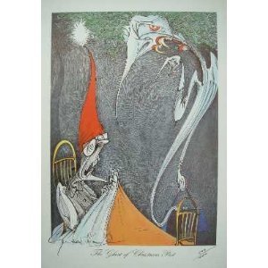 ‘the Ghosts Of Christmas Past’ With Book – Both Items Signed , Print Also Numbered. by Gerald Scarfe