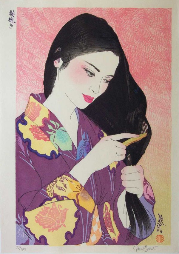 Hair Combing / Kamisuki by Paul Binnie