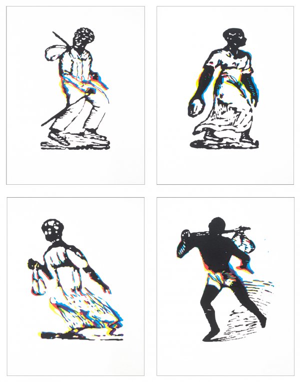 Rich Black Specimen: #21, #26, #66, #460 by Hank Willis Thomas