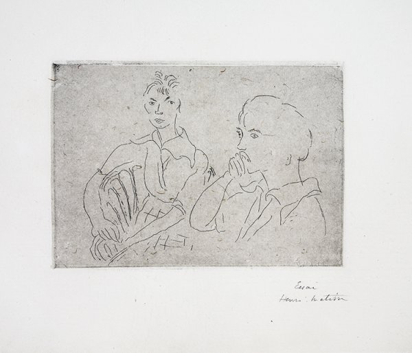 Double Portrait De Josette Gris by Henri Matisse