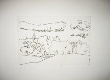Homage To Constable by Barry Flanagan at Brandler Galleries