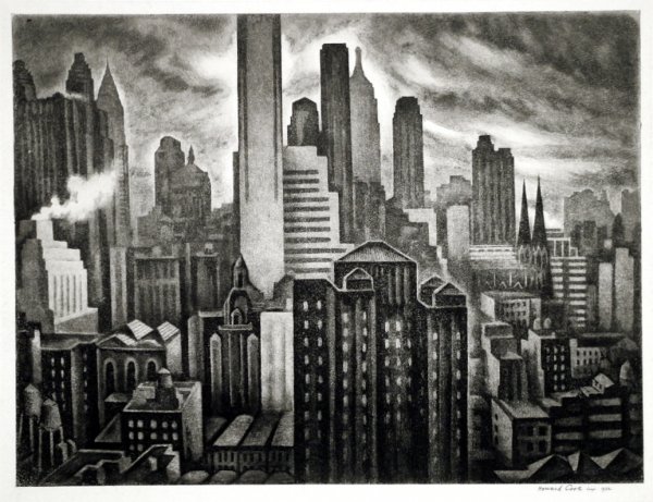 Soaring New York by Howard Cook