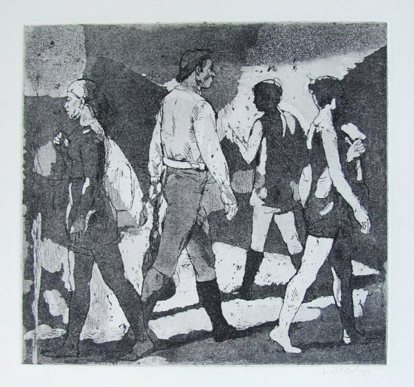 Young People Outdoors by Isabel Bishop