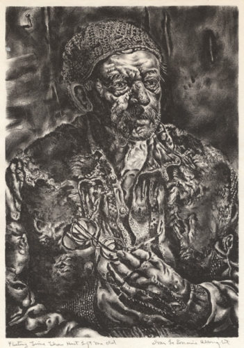 Fleeting Time, Thou Hast Left Me Old by Ivan Le Lorraine Albright