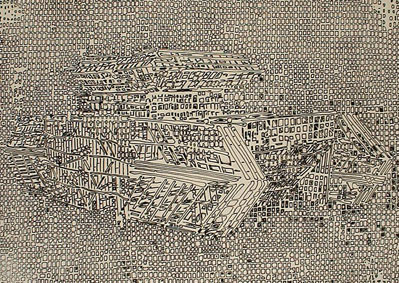 Camouflage I (Second State) by Jane Dixon