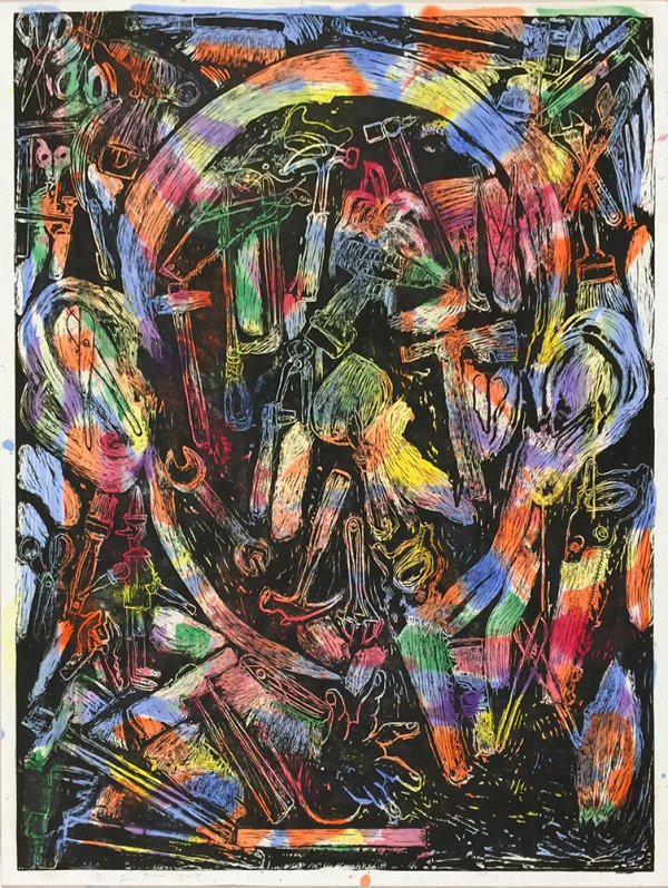The Bees And Their Merriment by Jim Dine